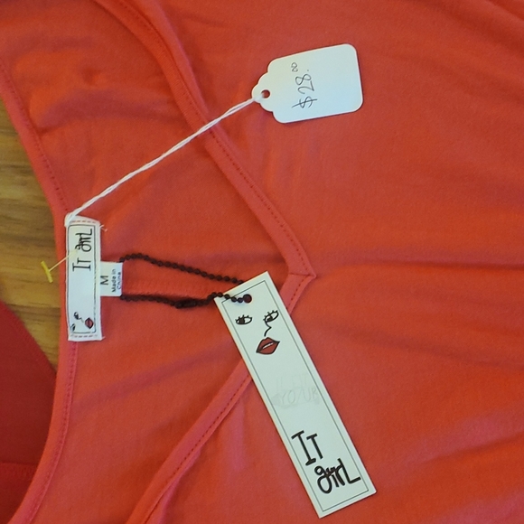 It girl wing Dolman anthropologie blouse lot of 2 red Adele may vintage look - Picture 2 of 3